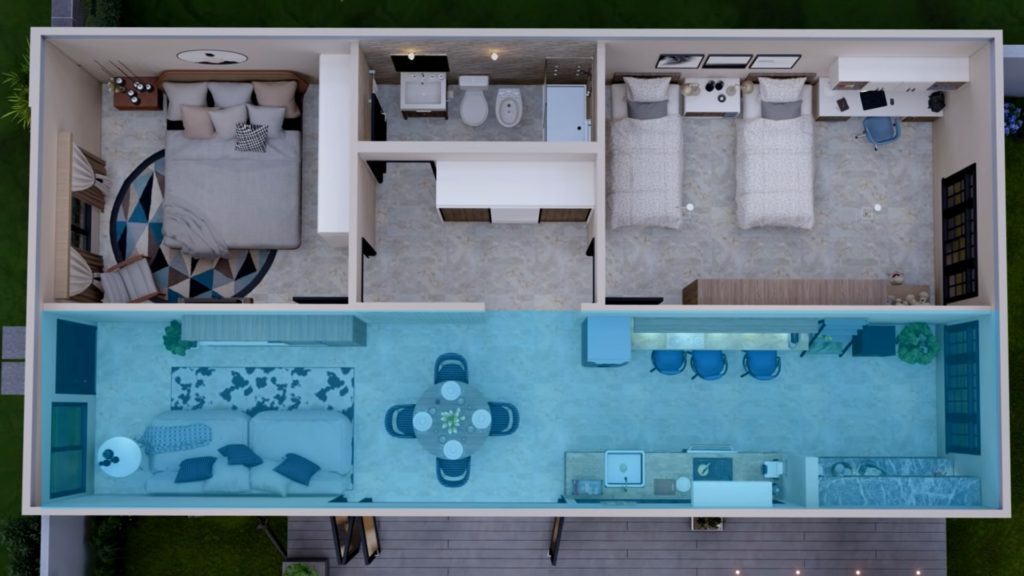 6x12 meter house plan