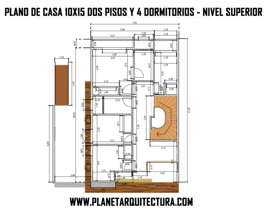 Plano de casa de 10x15